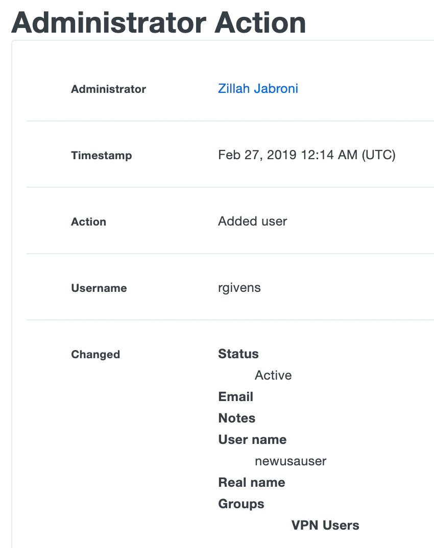 Authentication Log Filtering