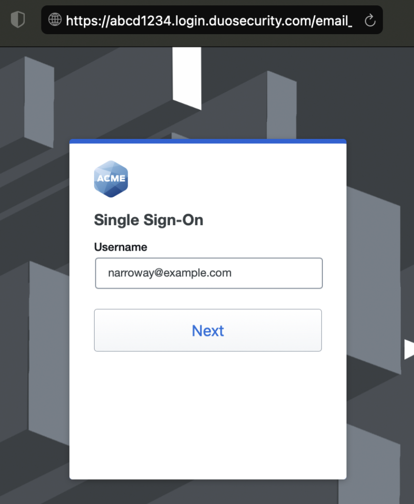 Duo Single Sign-On with Custom Branding