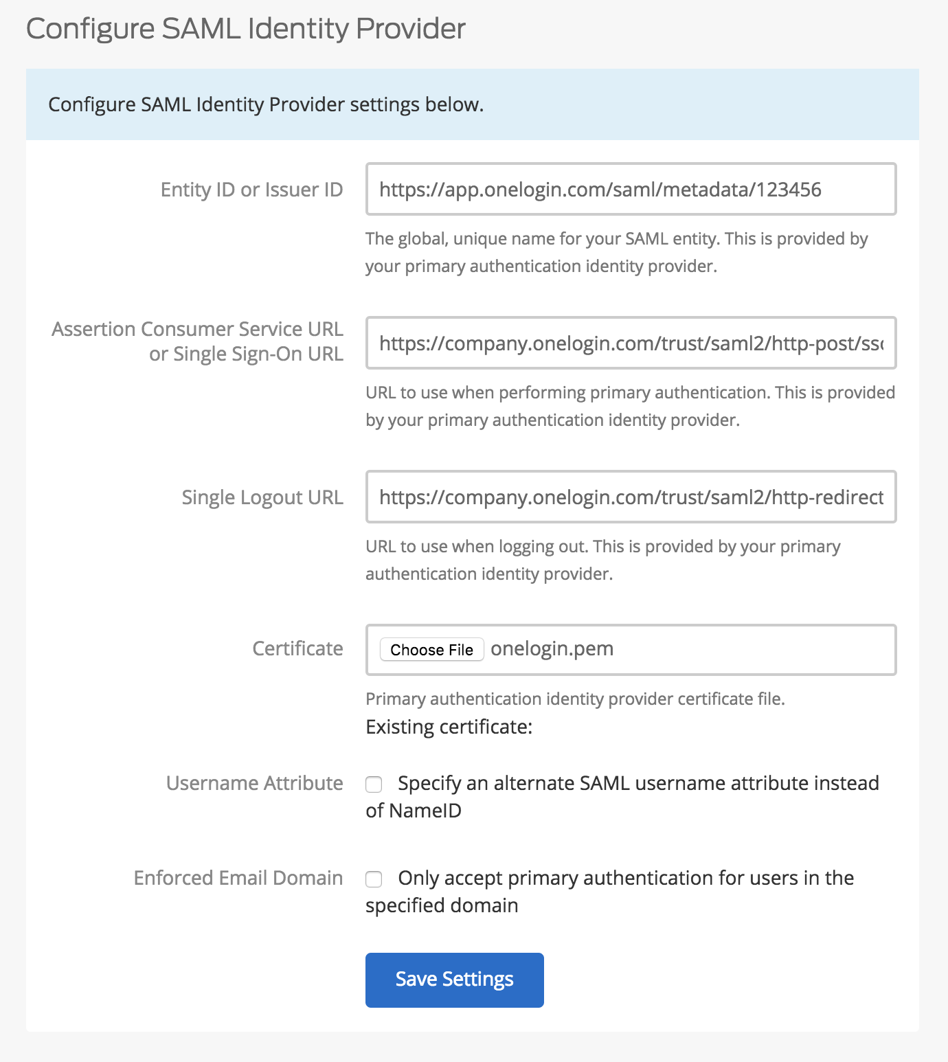 Duo Network Gateway OneLogin Configuration