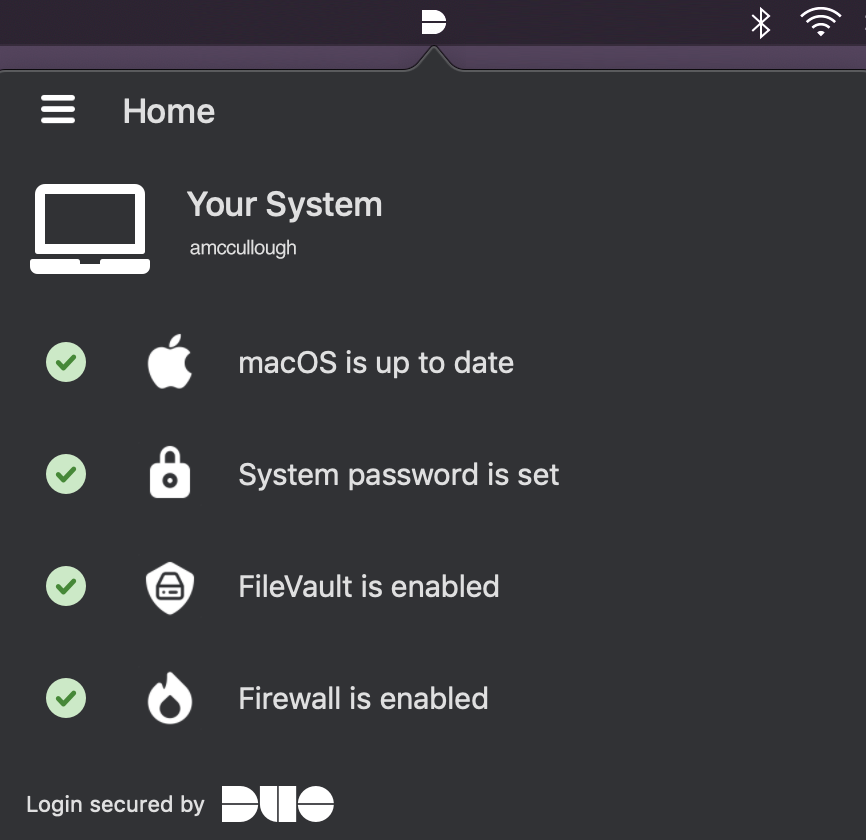 Duo Desktop Check - macOS