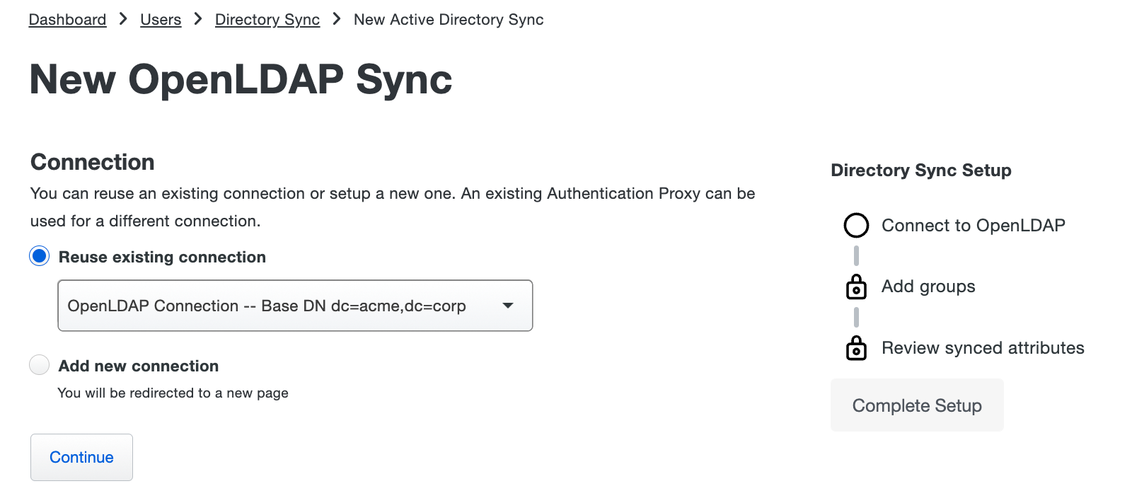 Reuse OpenLDAP Sync Connection