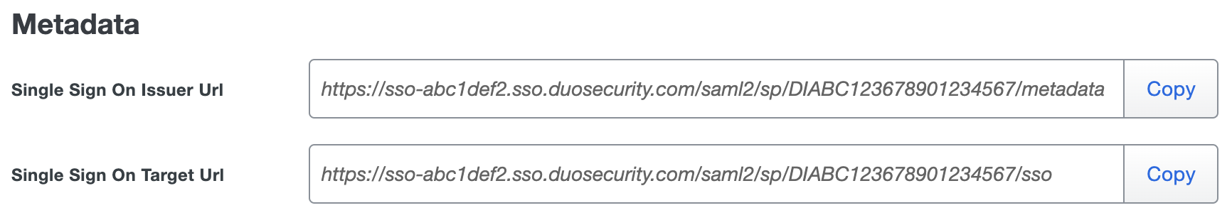 Duo Procore Metadata Fields