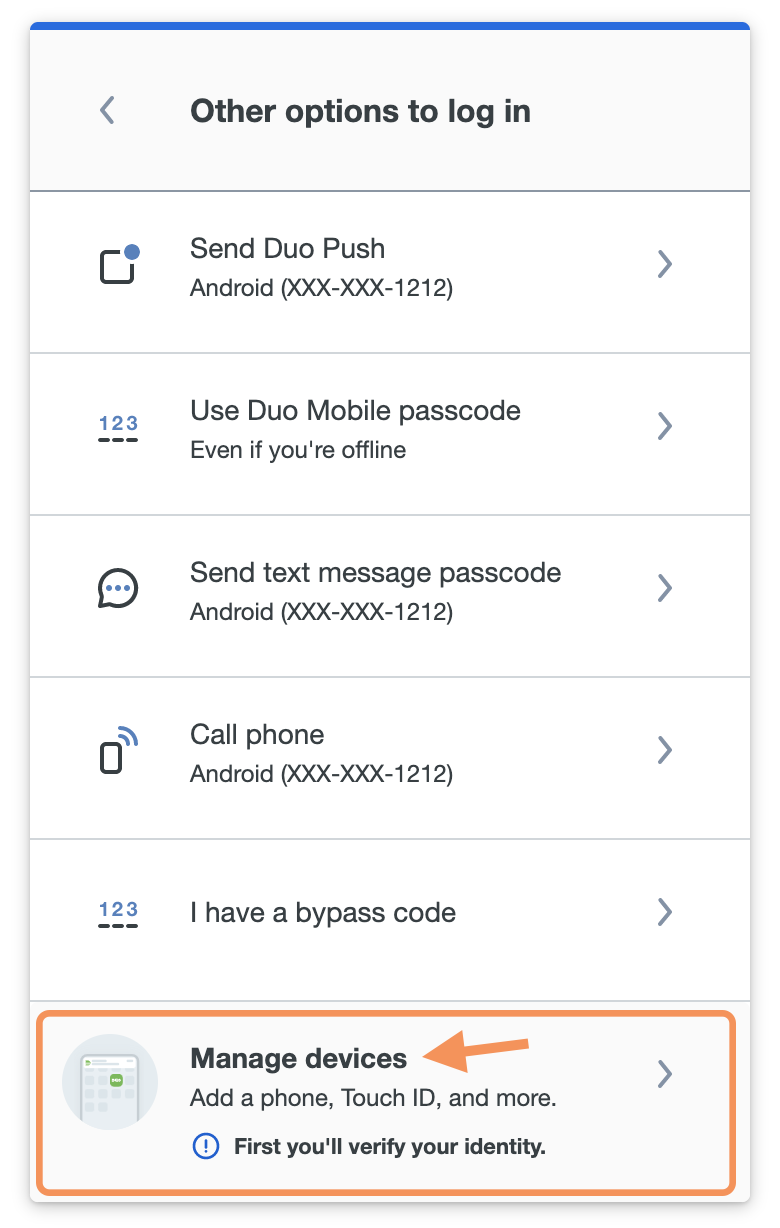 Device Management Authentication Prompt Page